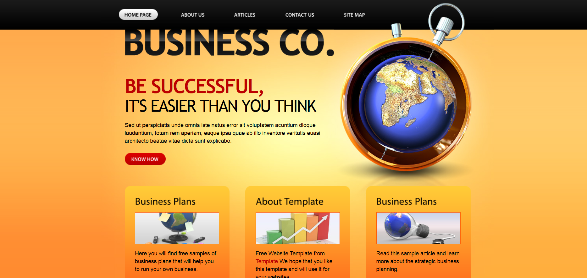 Шаблон сайта Бизнес №157