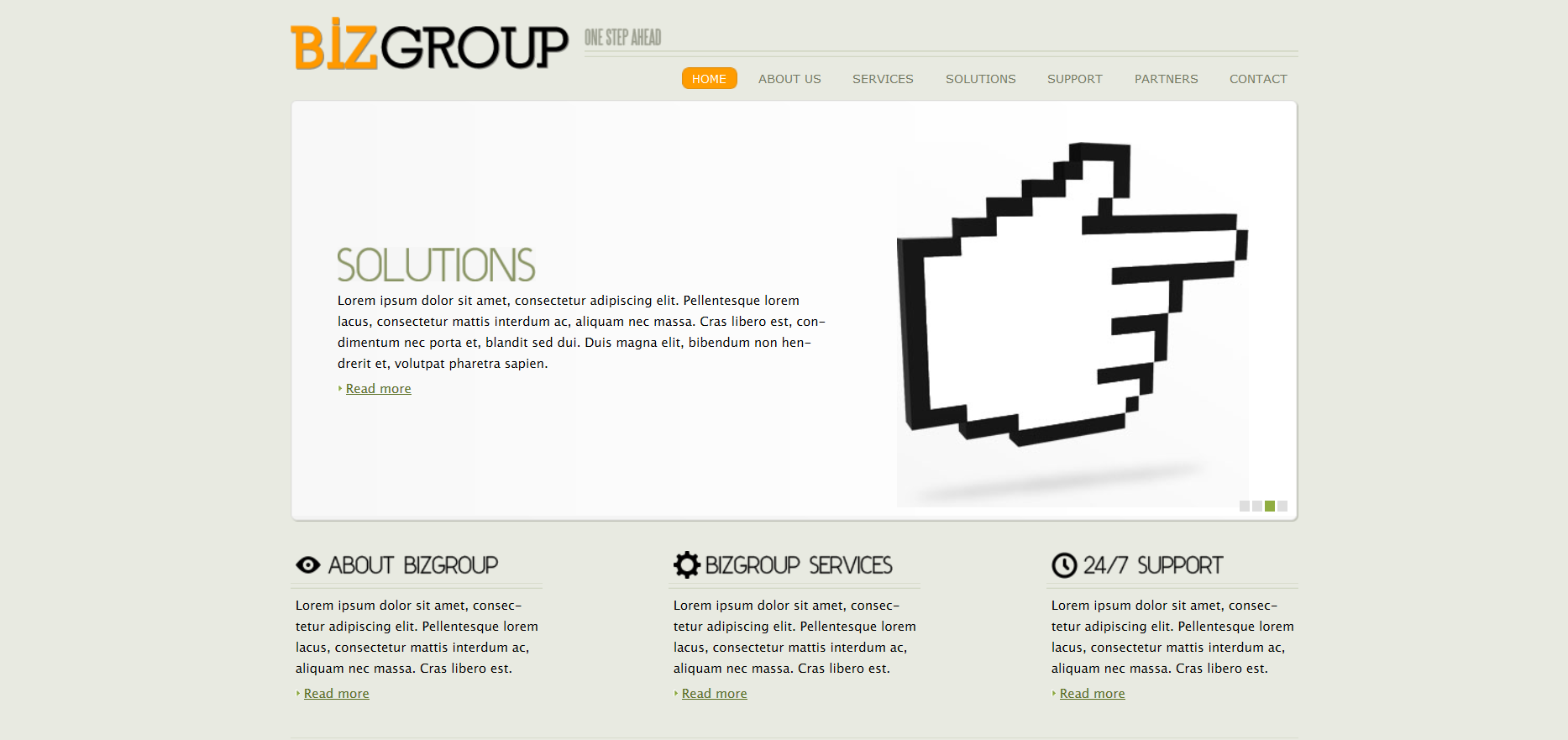 Шаблон сайта Бизнес №518