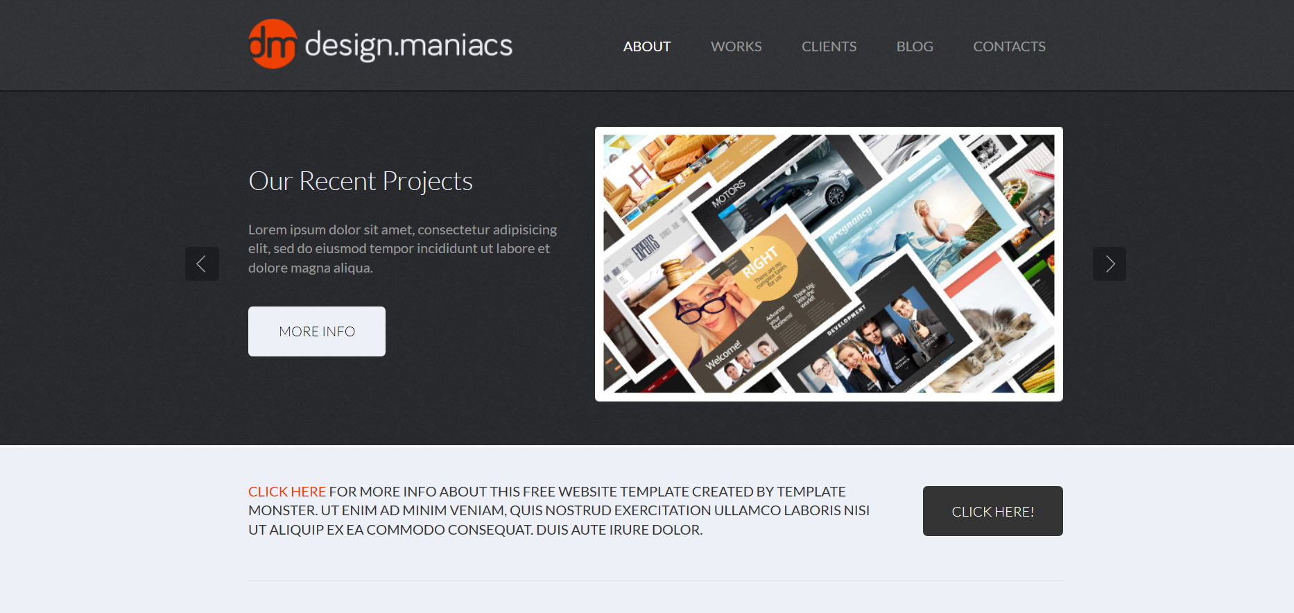 Шаблон сайта Дизайн №39